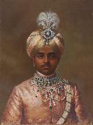 Krishna Raja Wadiyar IV Portrait of Maharaja Sir Sri Krishnaraja Wodeyar Bahadur oil on canvas